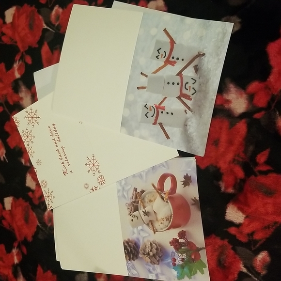 10 Pack    Cocoa Snowman Holiday Card, Snowman Christma - Picture 6 of 8